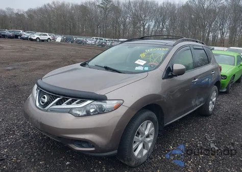 2012 Nissan Murano Sl from USA, damaged, VIN JN8AZ1MW5CW226653